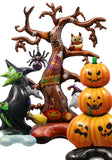 0407BA Window Halloween Decoration Props Toy Balloon 4D Standing Witch Dead Tree Pumpkin Shape Cartoon Balloon Oversized