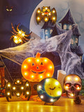 Halloween Decoration Modeling Lamp Bat Spider Pumpkin Lamp Ghost Skull Shopping Window Decoration Scene Layout