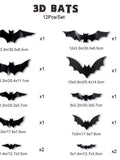 Bat Spider Wall Stickers For Halloween