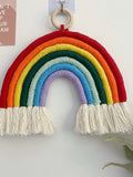 27june INS Colorful Rainbow Hand-Woven Wall Ornaments