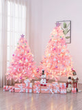 1.5/1.8 M Pink Christmas Tree Set For Home Cherry Blossom Gradient Christmas Decoration Ins Style TikTok Red Tree