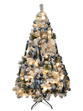 Christmas Tree New Arrival For Home Package Blue Encryption DIY Large White Flocking Tree 1.5 M PE Decorations