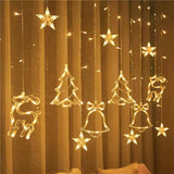 Christmas Decorations Colored Lantern Flashing String Starry Lights Christmas Tree Hanging Lights Room Bedroom Curtain Layout