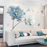 2907BA Warm Wall Flower Wall Stickers Living Room TV Wall Waterproof Background Stickers Bedroom Decorative Sticker Wallpaper Self-Adhesive