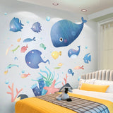 2907BA Wallpaper Self-Adhesive Bedroom Bedside Warm Cartoon Wall Stickers Children's Room Layout Wall Decoration Sticker Wall Wallpaper