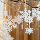 Hromeo Acrylic Snowflake Ceiling Decoration Christmas