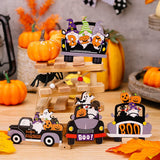 2907BA H3 New Halloween Decorations Pumpkin Dwarf Car Wooden Pendant Ghost Festival Ghost Boo Ornaments