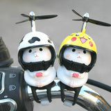 Kitty Car Ornaments Electric Car Car Interior Creative Cute Decoration Self-Propelled Motorcycle Balance Car Halloween