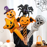 Halloween Decoration Hand-Held Bar Toy Scene Layout Balloon Props Kindergarten Pumpkin Small Gift Party DIY