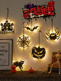 Halloween Pumpkin Lamp Decoration Small Gifts Present Theme Scene Atmosphere Layout Luminous Ornament Items Front Desk Window