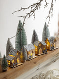 Winter Landscape Led Small House Desktop Decoration Christmas