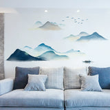 2907BA Self-Adhesive Landscape Painting Bedroom Room Decorating Wallpaper