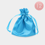 Blue Ribboned Satin Organza Gift -Bags