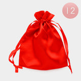 Red Ribboned Satin Organza Gift Bags – Elegant and Stylish Packaging for Special Gifts