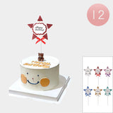 Sparkling Glittered Star Cake Toppers and Decorations for a Magical Celebration