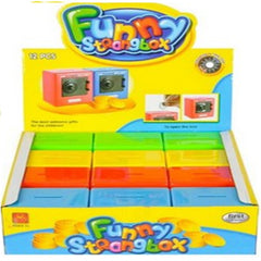 Wholesale Plastic Combination Safe Bank kids toys- Assorted