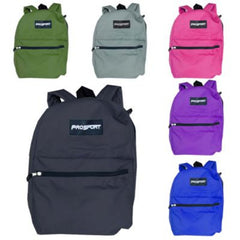 16" Solid Color Backpack Versatile and Spacious With Its Generous Size (MOQ-2)