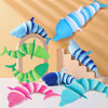 Funny Animal Buckle Fidget Keychain Toy - Assorted