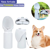 2307GP 550ml Folding Pet Outdoor Walking Mug Portable Travel Water Bottle Puppy Cats Dogs Drinking Water Dispenser Cup Supplies