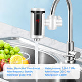 ATWFS 3300W Instant Hot Water Tap Electric Faucet Modern Instant Water Heating Faucet Kitchen Water Heater