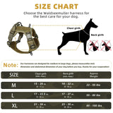 2808GP Tactical Dog Harness, No Pull Dog Harness, Adjustable Breathable MOLLE Dog Vest Harness for Medium Large Dog Reflective Military