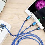 MVQF Multi Usb Port 3In1 Micro USB Type C Charger Cable