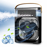 Treeligo 5A 2V Portable Air Conditioner Cooler Fan USB Rechargeable 600ml Perfume Humidifier Spray Cooling Fans Summer Home