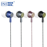 NICEHCK YD520 IEM In-ear Earphone Aluminum Alloy Metal HIFI Microphone Earbud 10mm PET Dynamic Headset Bass Balanced Vocal Music