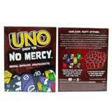 ONE FLIP! Board Games UNO No mercy Cards SHOWEM NO MERCY UNO Christmas Card Table Game Playing for Adults Kid Birthday Gift Toy