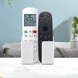 3pcs Wall Mount Phone Holder White Punch Free Wall Mobile Phones Charging Stand Lazy Sticky Remote Control Storage Box