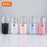 Handheld Mini Humidifier Nano Mist Usb Rechargeable Cool Mist Maker Fogger Portable Water Replenisher Face Care Facial Sprayer