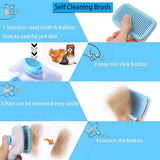 2307GP Dog Hair Remover Brush Cat Dog Hair Grooming And Care Comb For Long Hair Dog Pet Removes Hairs Cleaning Bath Brush Dog Supplies