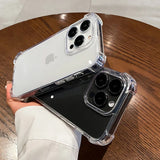 For Apple Original Shockproof Clear Case For iPhone 15 14 13 12 11 Pro Max Mini Cover X XR XS 8 7 6 14 15 Plus SE Accessories