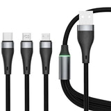 100W 3 in 1 Type C USB Cable Fast Charging