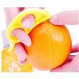 1007GG 6pcs Creative Orange Peeler Lemon Slicer Fruit Stripper Easy Opener Citrus Knife Kitchen Gadget Gadget (Random Color)