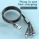 120W 3 in 1 USB Fast Charging Cable