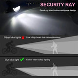 MTB Bike Front Lights USB LED Rechargeable Waterproof Mountain Bike Headlight Bicycle Safety Warning Light Cycling Accessories