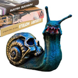 2307BA Halloween Bloody Snail Figurines Anti Fade Small Insect Animal Ornament Realistic Mini Snail Sculpture For Children Desk Decor