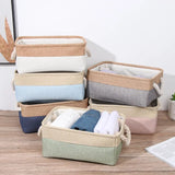 Storage Basket Home Supplies Sundries Sorting Basket Folding Linen Organizer Box Underwear Socks Baby Toys