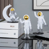 2307BA Astronaut Figures Figurines Table Decor Statue Spaceman Sculptures Educational Toy Home Living Room Desk Decoration Kids Gift