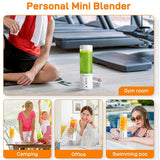 150W Portable MIni Blender Mixer Juice Blender Cup 450ml 21000 RPM Stainless Steel Blade Personal Rechargeable for Kitchen
