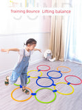 Kindergarten Sensory Training Equipment Kids For Home Hopscotch Gingham Circle High Jump Outdoor Sports Toys Physical Fitness