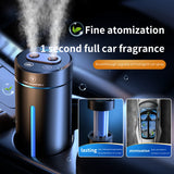 Smart Car Humidifier Double Mists Essential Oil Aroma Diffuser USB Rechargeable Mini Fogger Mist Maker with 1500mAh Battery