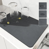 Super Absorbent Large Kitchen Absorbent Mat Antiskid Draining Coffee Dish Drying Mat Quick Dry Bathroom Drain Pad Tableware Mat