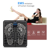 EMS Foot Massager Electric Massage Mat for Feet Pain Relief Tens Electrostimulator Pad Muscle Stimulator Blood Circulation