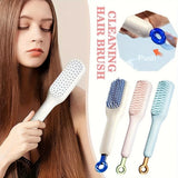 Self-Cleaning Hair Brush Anti-Static Massage Comb Retractable Rotating Combs Scalp Massager Detangling Hair Brushes Styling Tool