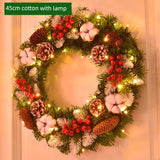 Door Hanging 50cm Encrypted Rattan Christmas Decorations