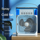 New Mini Portable Air Conditioner Fan Household Small Air Cooler Humidifier Hydrocooling Fan Portable Fan Adjustment 3 Speed