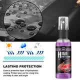 3 In 1 Rapid Ceramic Coating Fortify Car Wax Polish Spray Hydrophobic Intense Gloss Shine For Glass&Wheels&Paint Sealant Detail
