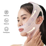 Breathable Elastic Face Slimming Bandage V Line Face Shaper Women Chin Cheek Lift Up Belt Facial Massager Strap Face Skin Care
